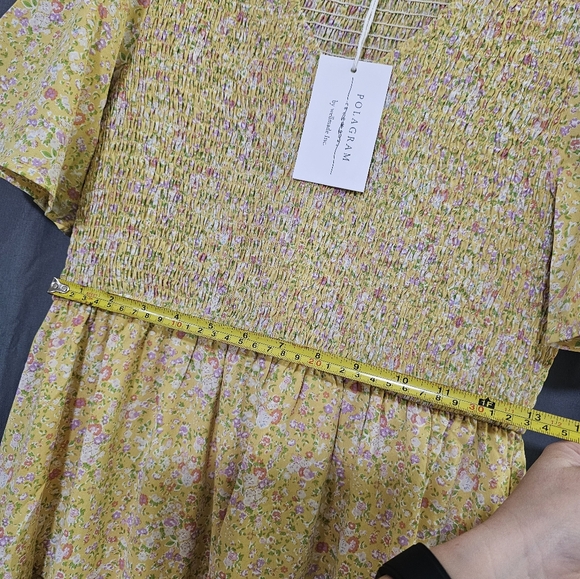 Yellow Polygram sundress medium - Picture 7 of 10